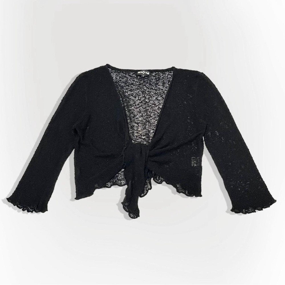 Vintage tie front cardigan